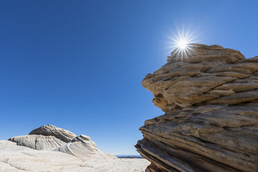 USA, Utah, Canaan Mountain, Hildale, Wanderausflug zu White Domes und Water Canyon, Sandsteinfelsen - FOF09077