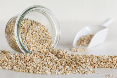 Glass of steel-cut oats - EVGF03167