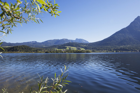 Österreich, Salzkammergut, Hallstätter See, Untersee, lizenzfreies Stockfoto
