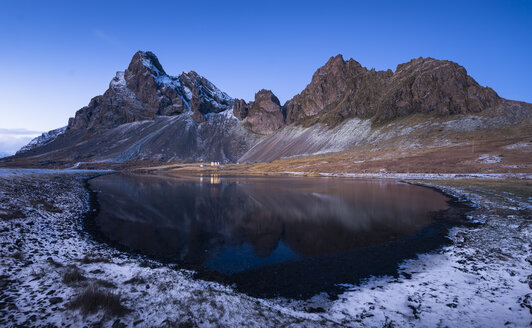 Iceland, landscape with mountain and lake - EPF00422