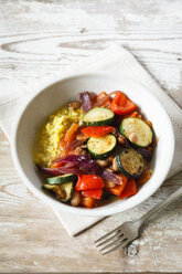 Grilled vegetables on polenta - EVGF03190