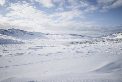 Iceland, snow-covered landscape - EPF00426
