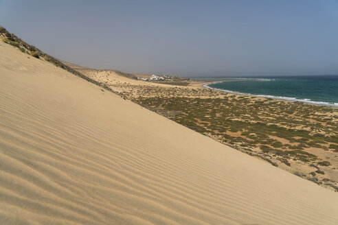 Spanien, Kanarische Inseln, Fuerteventura, Naturpark Jandia, Strand und Dünen von Playa de Sotavento - PCF00345