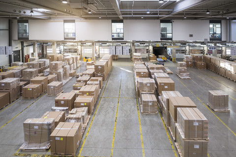 Factory warehouse stock photo