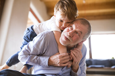 Großvater und Enkel haben Spaß zu Hause - HAPF01508