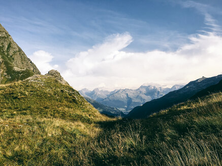 Schweiz, Graubünden, Alpen, Alpweide - JUBF00220