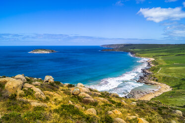 Australien, Victoria, Blick auf die Küste von der Great Ocean Road - PUF00648