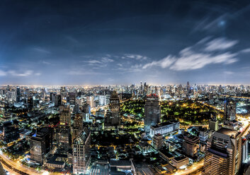 Thailand, Bangkok, skyline at night - DAWF00524