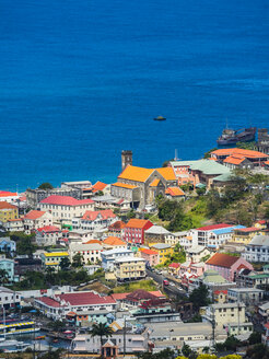 Antillen, Kleine Antillen, Grenada, Blick auf St. George's von oben - AMF05388