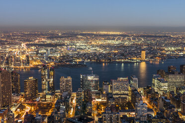 USA, New York City, cityscape at dusk - DAWF00544