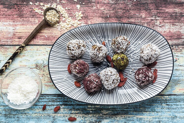 Various Bliss Balls on platter - SARF03333