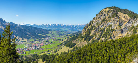 Deutschland, Bayern, Ostrachtal, Bad Oberdorf, Bad Hindelang und Hirschberg - WGF01079