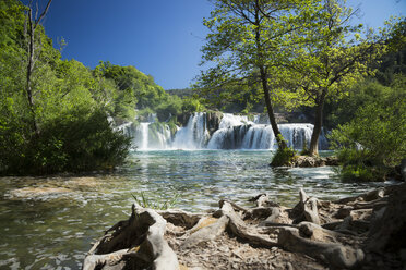 Croatia, Sibenik, Krka National Park, Skradinski buk waterfalls - STCF00310