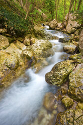 Italien, Umbrien, Fluss der Gefängnisse im Regionalpark Monte Cucco - LOMF00572