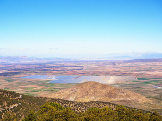 Spain, Sierra Nevada, view to solar plant - LAF01840