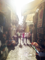 Spain, Granada, alles with shops at the historic old town - LAF01845