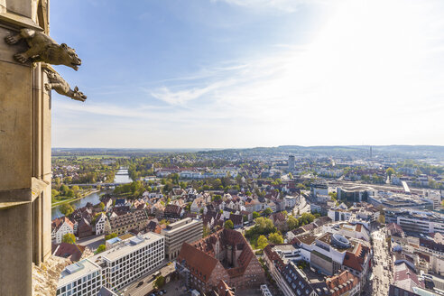Deutschland, Ulm, Stadtbild vom Ulmer Münster aus gesehen - WDF04022