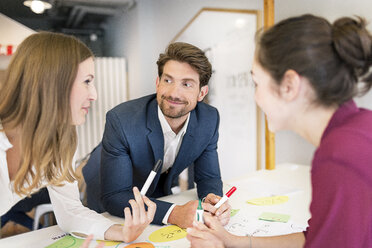 Geschäftsleute arbeiten in einem Workshop zusammen - PESF00549