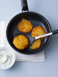 Potato fritters in frying pan - PPXF00037