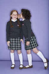 Two girls wearing school uniform - FSF00892