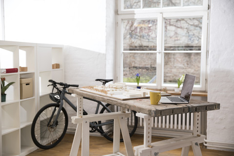 Interior of a modern informal office stock photo