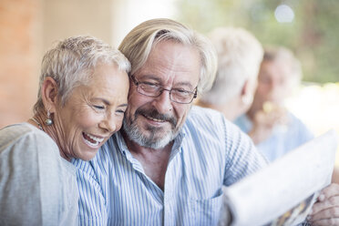 Portrait of happy senior couple - ZEF13818