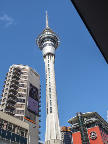 Neuseeland, Nordinsel, Auckland, Sky Tower, lizenzfreies Stockfoto