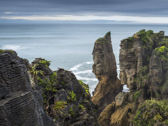 New Zealand, South Island, Westcoast, Tauranga Bay, Pancake Rocks coast - STSF01218