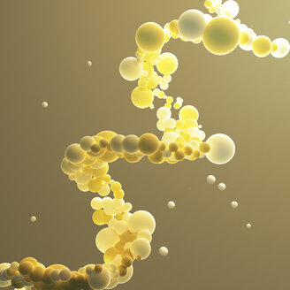 Yellow helix, string of connected bubbles - UWF01206