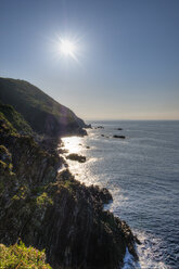 UK, England, Cornwall, cliff coast near Polperro - SIEF07446