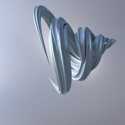 3D Rendering, Energetic swirl on grey background - UWF01236