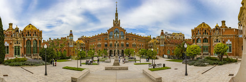 Spanien, Barcelona, Hospital de la Santa Creu i Sant Pau, lizenzfreies Stockfoto