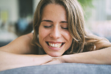 Portrait of happy young woman - KNSF01687