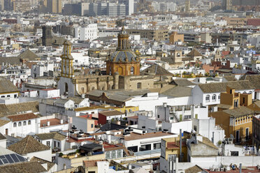 Spain, Andalusia, Sevilla, Torre Giralda, cityscape - HLF01010