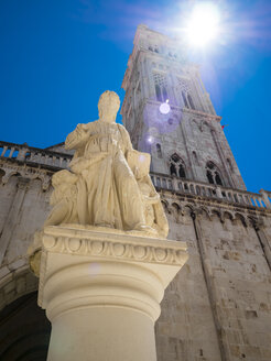 Kroatien, Dalmatien, Trogir, Altstadt, Kathedrale des Heiligen Laurentius - AMF05405