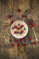 Schale Müsli mit Himbeeren und Heidelbeeren - LVF06202