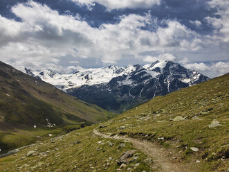 Italy, Lombardia, Valfurva, Glacier Forni in late Spring - LOMF00595