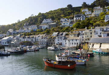 UK, England, Cornwall, Polperro, Fischereihafen - SIEF07452