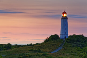 Deutschland, Mecklenburg-Vorpommern, Hiddensee, Leuchtturm Dornbusch auf dem Schluckswiek - GFF01011