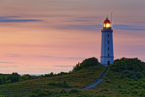 Germany, Mecklenburg-Western Pomerania, Hiddensee, Dornbusch lighthouse on the Schluckswiek - GFF01011