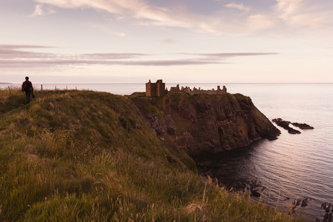 UK, Schottland, Stonehaven, Dunnottar Castle, lizenzfreies Stockfoto