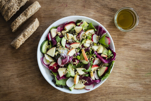 Mixed salad and bread - EVGF03256