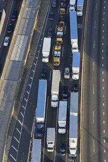 USA, New York City, Verkehr auf dem Highway, Luftaufnahme - BCDF00287