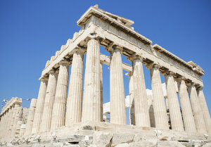 Griechenland, Athen, Blick auf den Parthenon-Tempel auf der Akropolis - DHCF00085