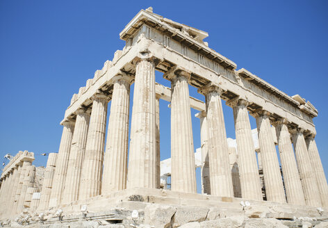 Greece, Athens, view to Parthenon temple on the Acropolis - DHCF00085