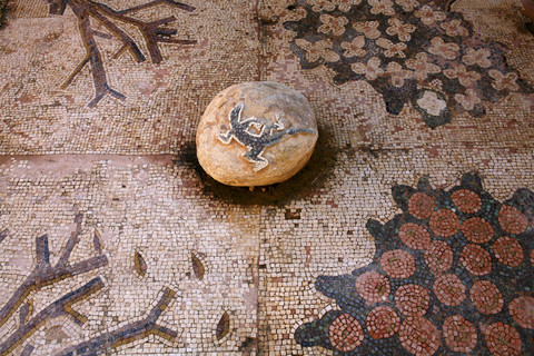 Jordan, Madaba, mosaic stock photo