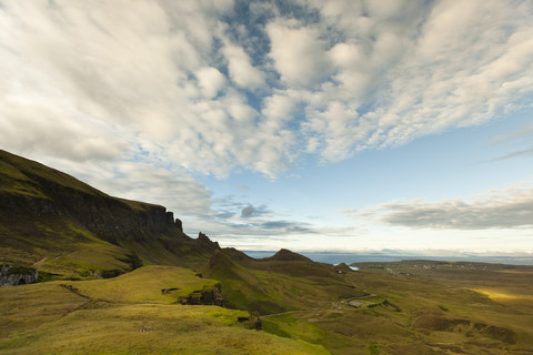 UK, Schottland, Isle of Skye, Quiraing, lizenzfreies Stockfoto