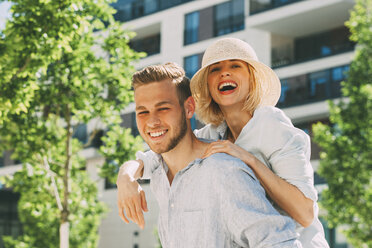 Portrait of happy couple having fun - CHAF01925