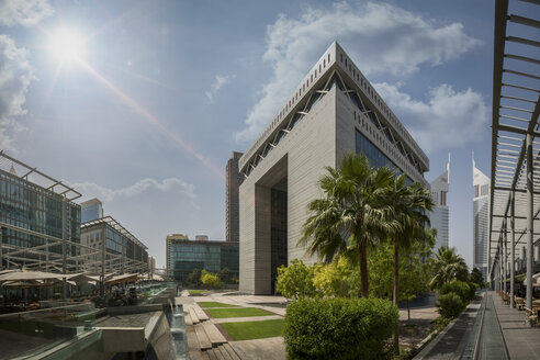 United Arab Emirates, Dubai, Gate Building in the Dubai international Financial Centre - NKF00473