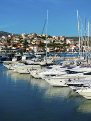 Croatia, Dalmatia, Adriatic Sea, Rogonizca, Yachts at marina - AMF05423